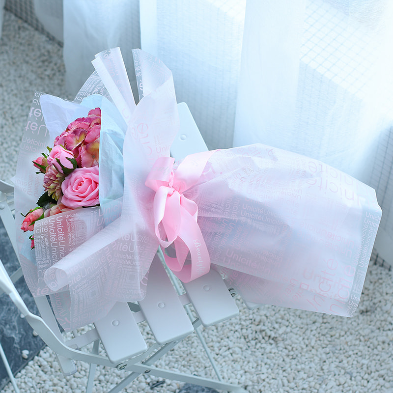 MYHC-12 Monochrome English Massage Film BOPP Flos Transparent Flos Packaging Film
