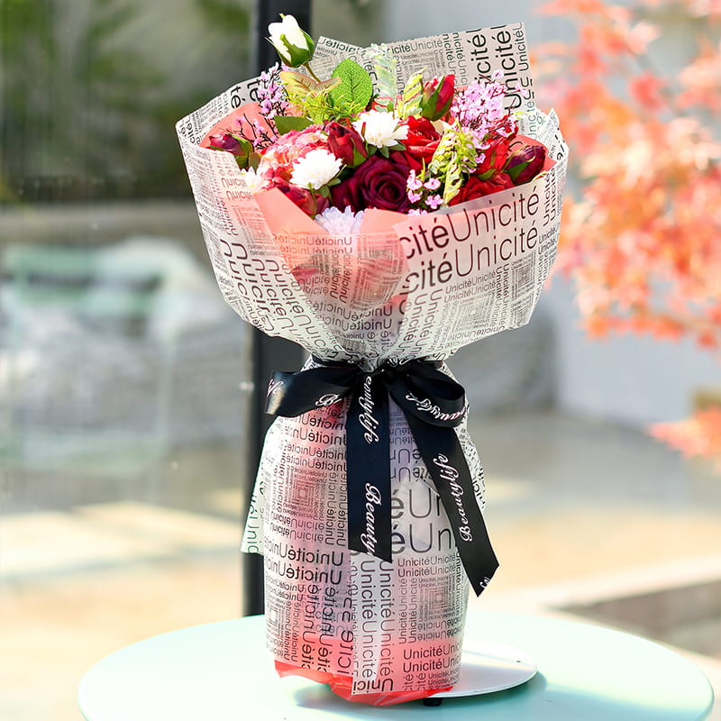 MYHC-12 Monochrome English Massage Film BOPP Flos Transparent Flos Packaging Film