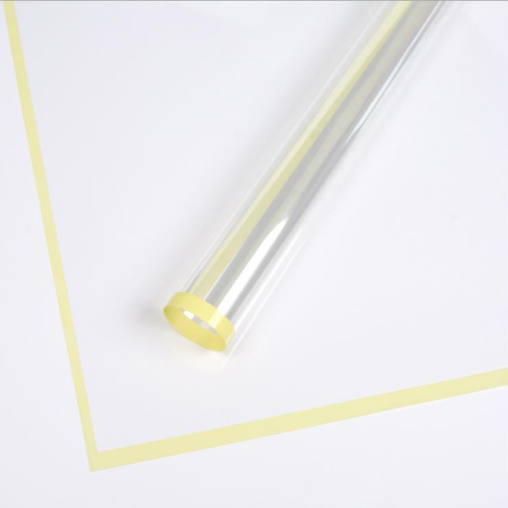 MYHC-15 Transparent Monochrome Edge Plastic Flos Wrapping Paper