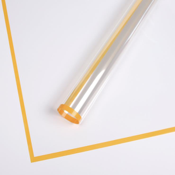 MYHC-15 Transparent Monochrome Edge Plastic Flos Wrapping Paper
