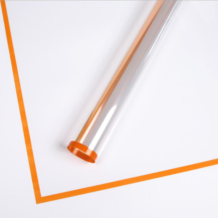 MYHC-15 Transparent Monochrome Edge Plastic Flos Wrapping Paper