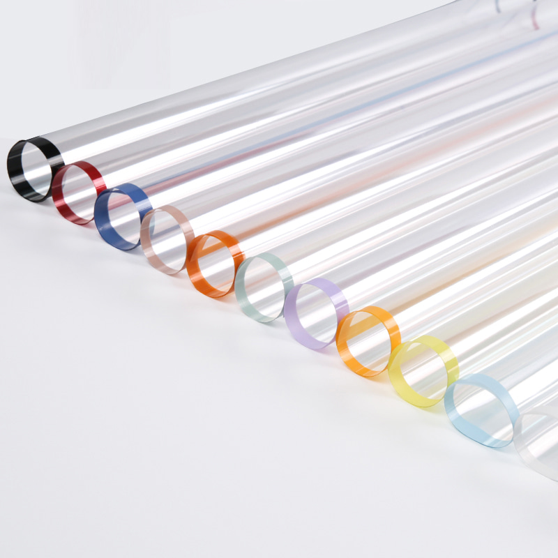 MYHC-15 Transparent Monochrome Edge Plastic Flos Wrapping Paper