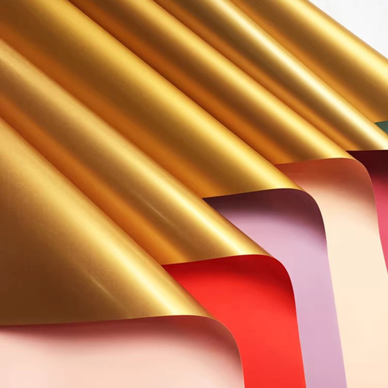 MYHC-17 Single-Postesque Flash Aurum, Duplex Color, Flos Pearlescent Flos Wrapping Paper