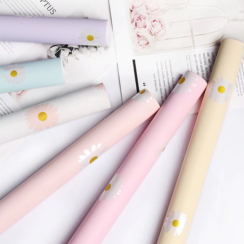 MYHC-XVIII Nova Parva Daisy Pearl Film Flower Wrapping Paper