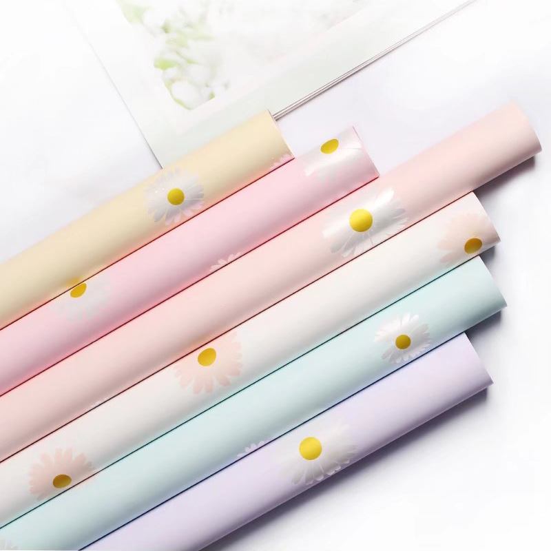 MYHC-XVIII Nova Parva Daisy Pearl Film Flower Wrapping Paper