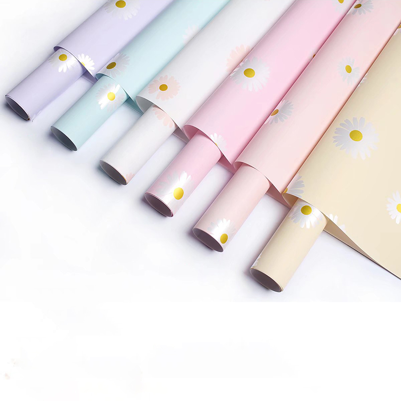 MYHC-XVIII Nova Parva Daisy Pearl Film Flower Wrapping Paper