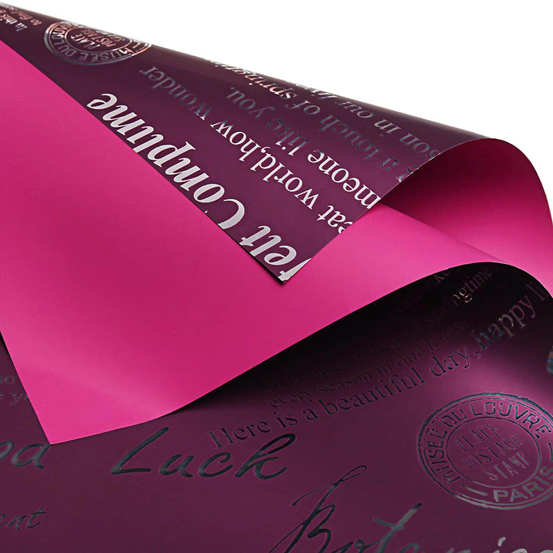 MYHC-19 Aluminium Single-postesque Pattern-Platted Cowhide Flos Packaging Film