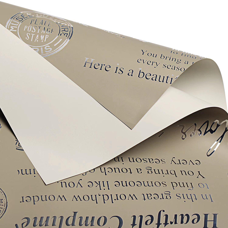 MYHC-19 Aluminium Single-postesque Pattern-Platted Cowhide Flos Packaging Film