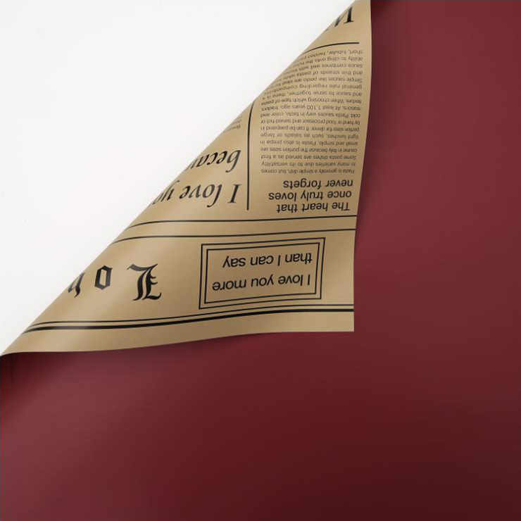 MYHC-XXIII Single-Postesque Diarium Penicullus, Duplex Color Cowhide Flos Packaging Film