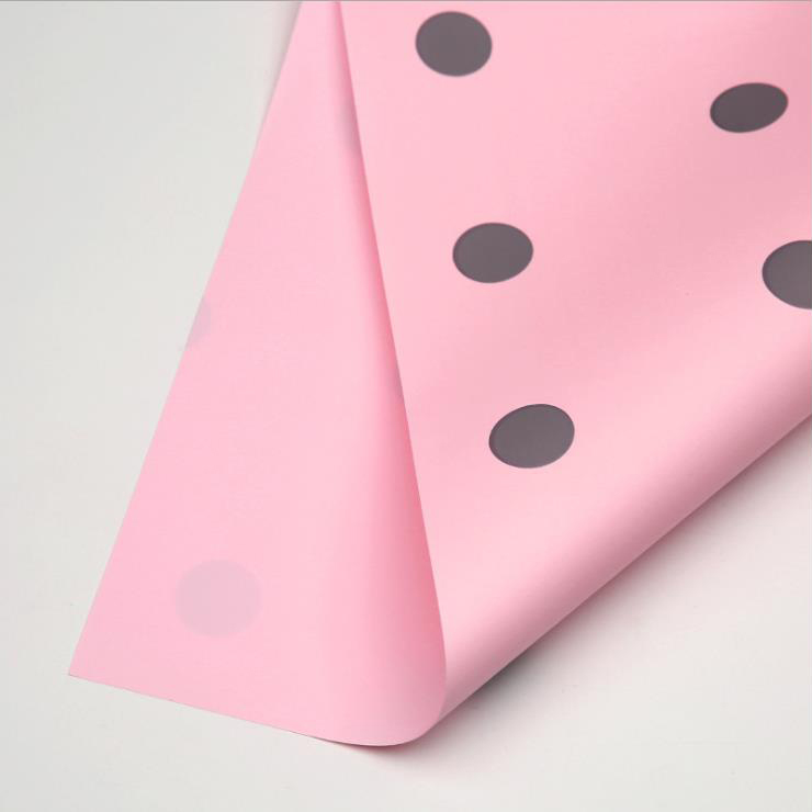 MYHC-24 Single-Postesque Polka Dot Cotton Flos Wrapping Paper