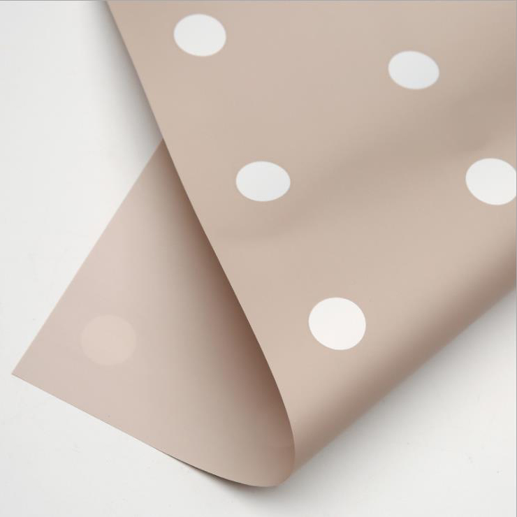 MYHC-24 Single-Postesque Polka Dot Cotton Flos Wrapping Paper