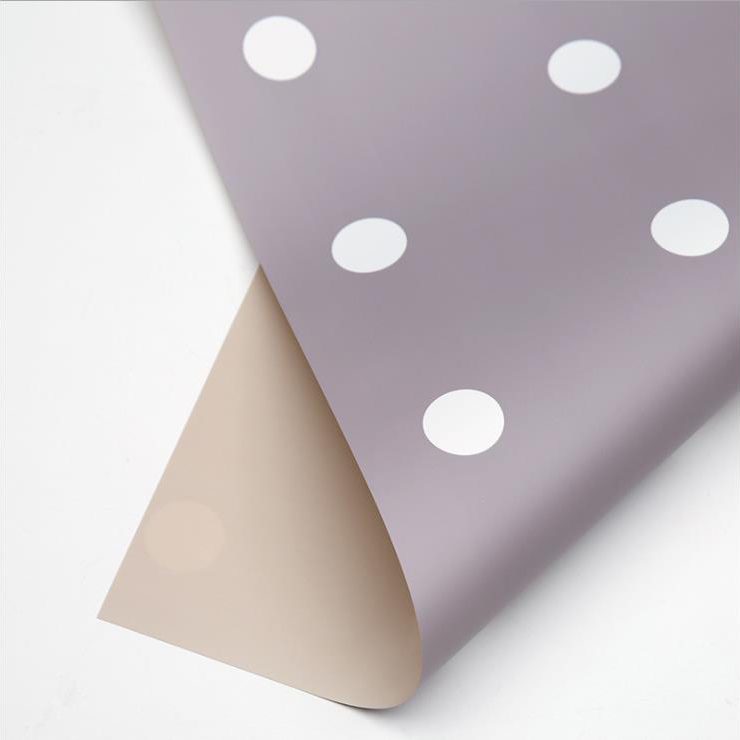 MYHC-24 Single-Postesque Polka Dot Cotton Flos Wrapping Paper