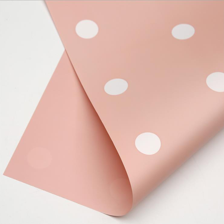 MYHC-24 Single-Postesque Polka Dot Cotton Flos Wrapping Paper