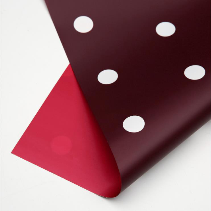 MYHC-24 Single-Postesque Polka Dot Cotton Flos Wrapping Paper