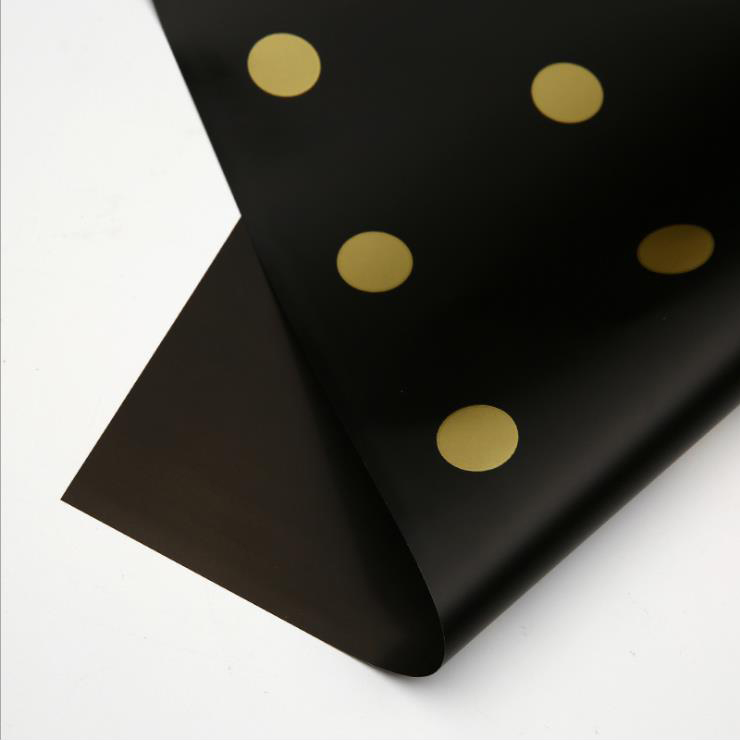 MYHC-24 Single-Postesque Polka Dot Cotton Flos Wrapping Paper