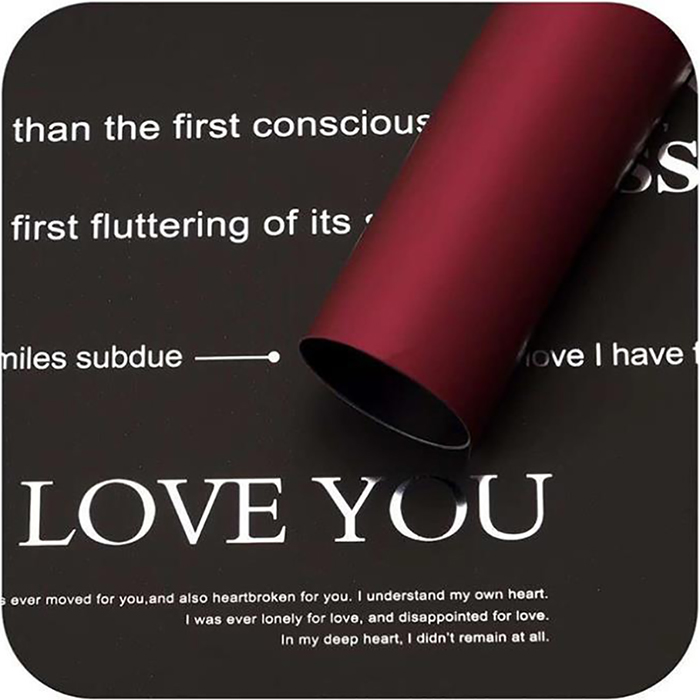 MYHC-33 Duplex et Duplex Color Aluminium Patella Cowhide Flos Packaging Film
