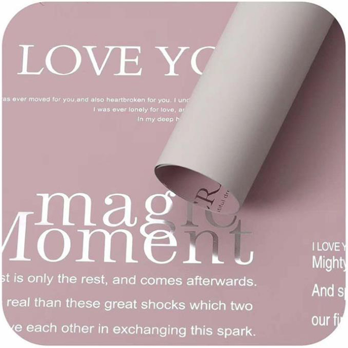 MYHC-33 Duplex et Duplex Color Aluminium Patella Cowhide Flos Packaging Film