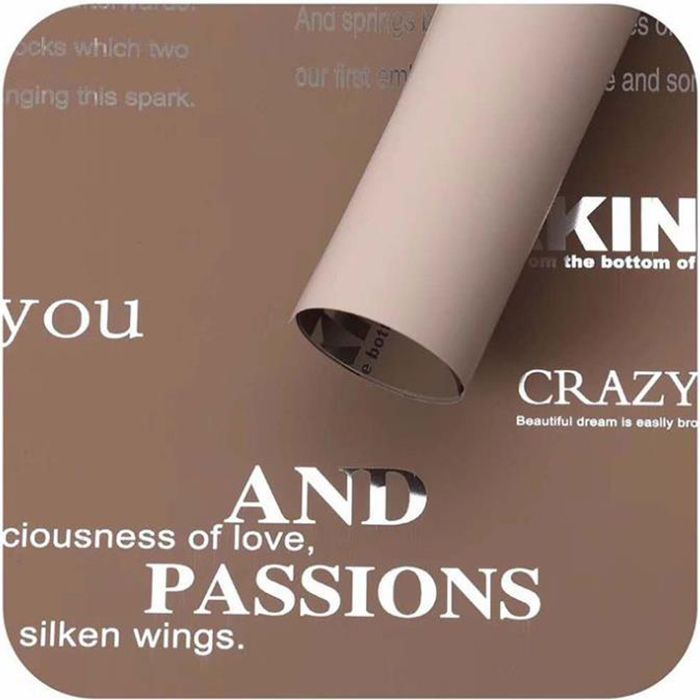 MYHC-33 Duplex et Duplex Color Aluminium Patella Cowhide Flos Packaging Film