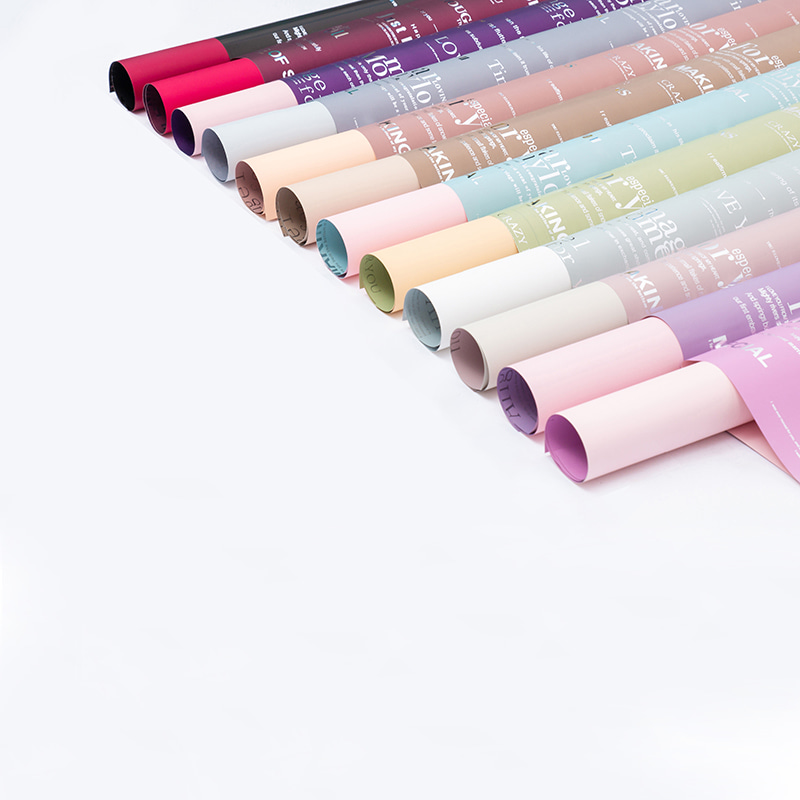 MYHC-33 Duplex et Duplex Color Aluminium Patella Cowhide Flos Packaging Film