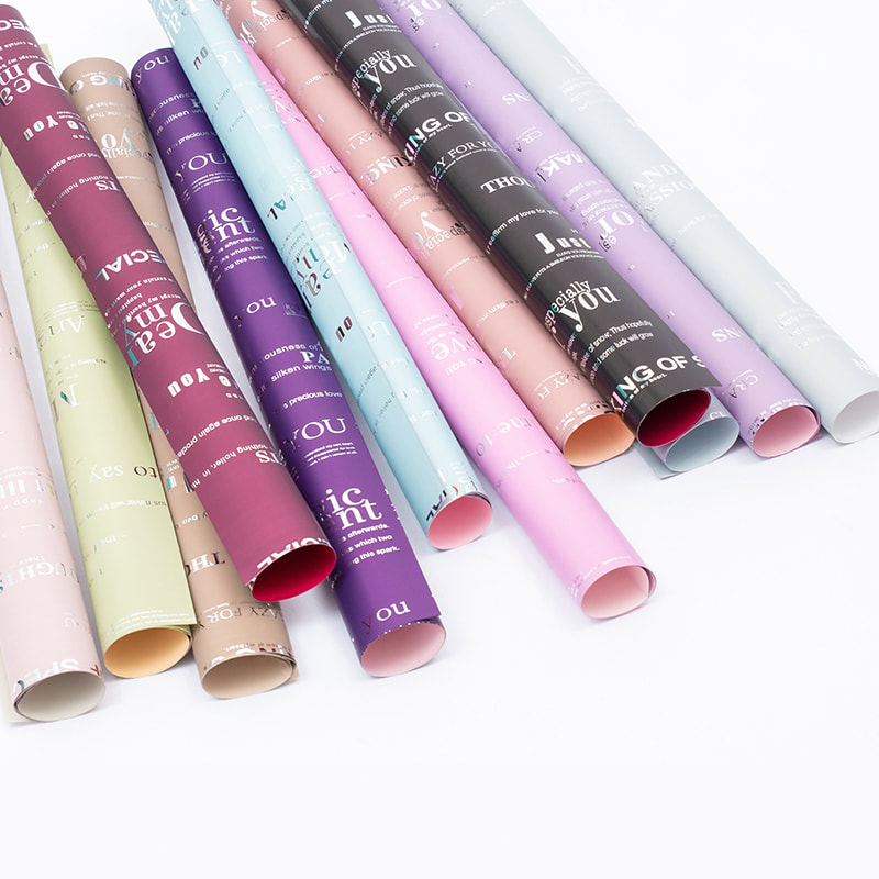 MYHC-33 Duplex et Duplex Color Aluminium Patella Cowhide Flos Packaging Film