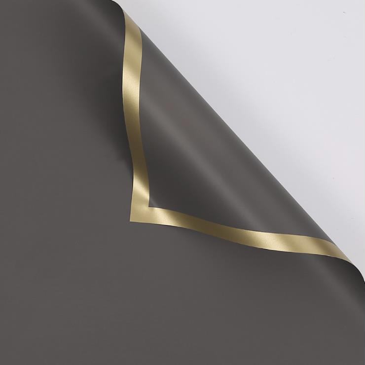 MYHC-27 Aurum Edge Solidum Pearlescent Film Flower Wrapping Paper