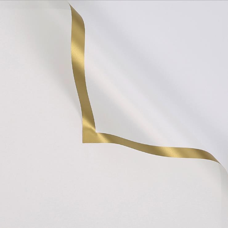MYHC-27 Aurum Edge Solidum Pearlescent Film Flower Wrapping Paper