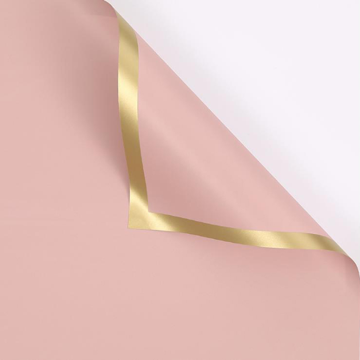 MYHC-27 Aurum Edge Solidum Pearlescent Film Flower Wrapping Paper