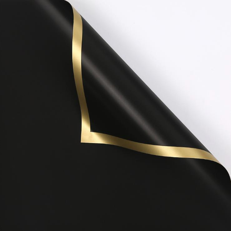 MYHC-27 Aurum Edge Solidum Pearlescent Film Flower Wrapping Paper