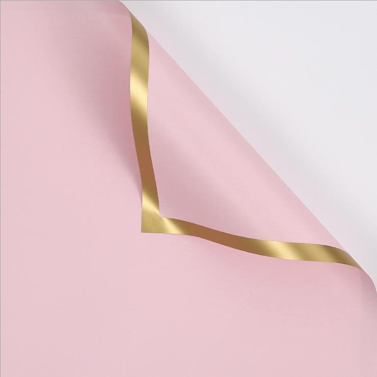 MYHC-27 Aurum Edge Solidum Pearlescent Film Flower Wrapping Paper