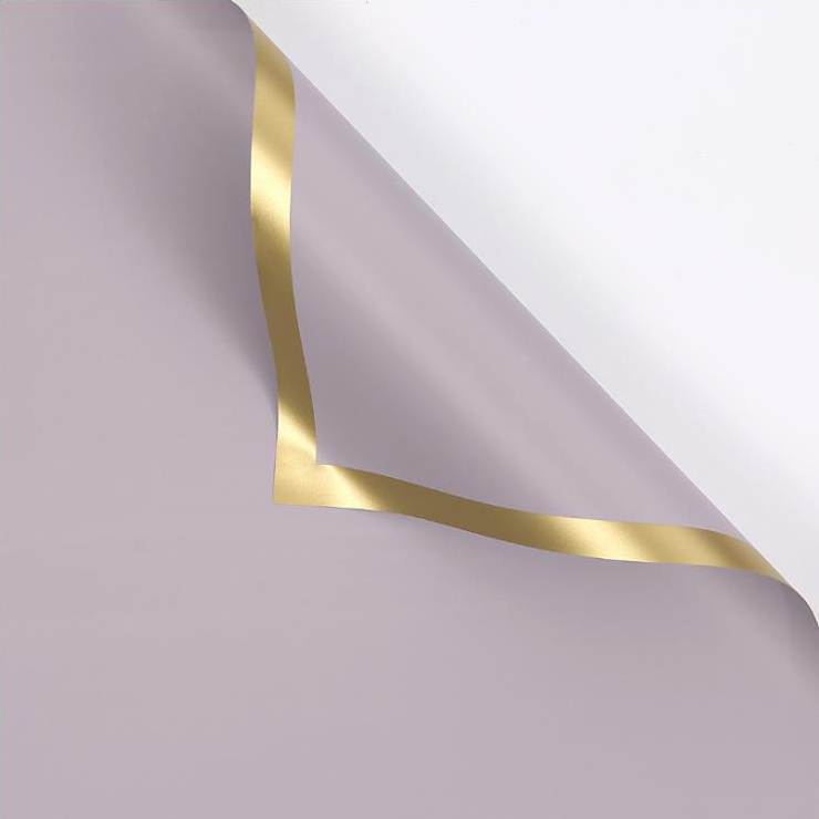 MYHC-27 Aurum Edge Solidum Pearlescent Film Flower Wrapping Paper