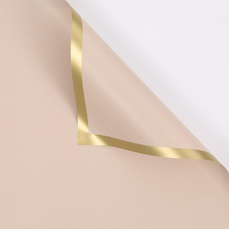 MYHC-27 Aurum Edge Solidum Pearlescent Film Flower Wrapping Paper