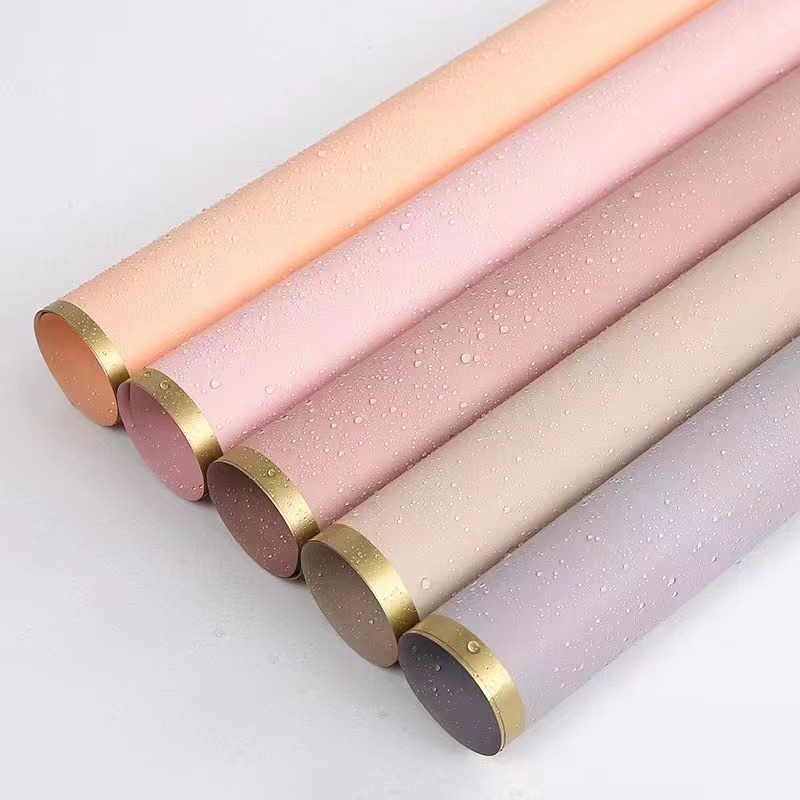 MYHC-27 Aurum Edge Solidum Pearlescent Film Flower Wrapping Paper