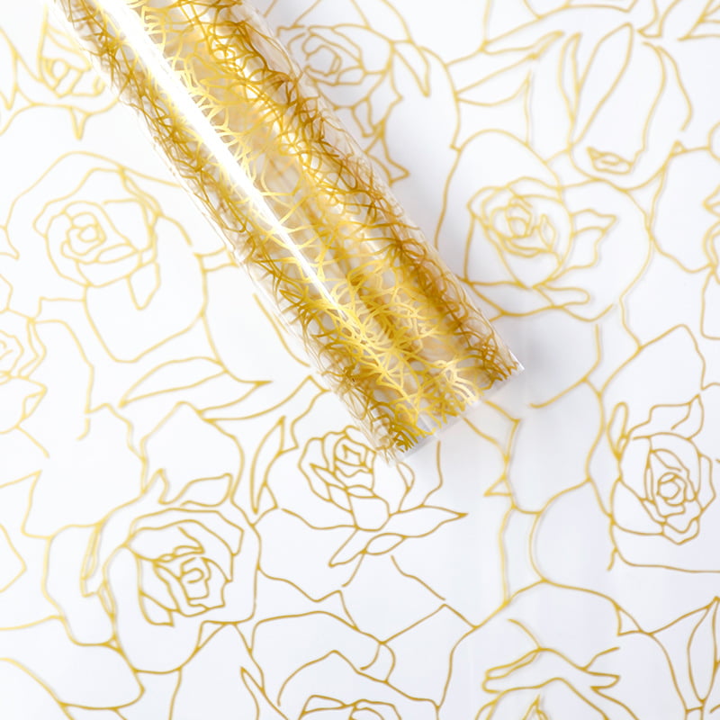 MYHC-29 Monochrome Rose Lines OPP Transparent Flos Packaging Film