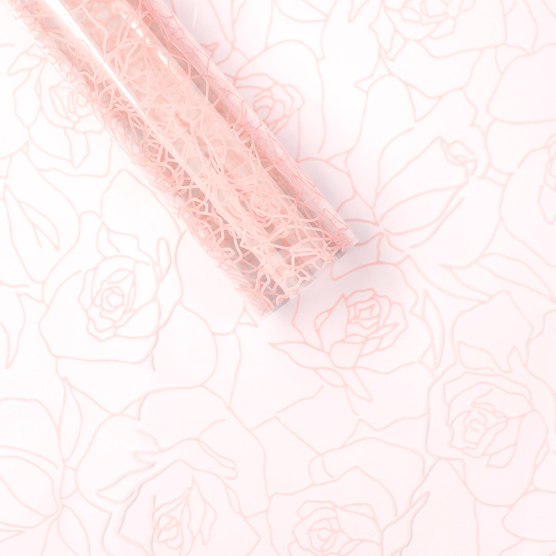 MYHC-29 Monochrome Rose Lines OPP Transparent Flos Packaging Film