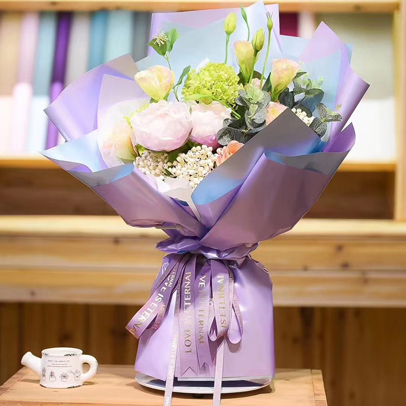 MYHC-32 Bacca duplex postesque Color IMPERVIUS Flower Wrapping Paper