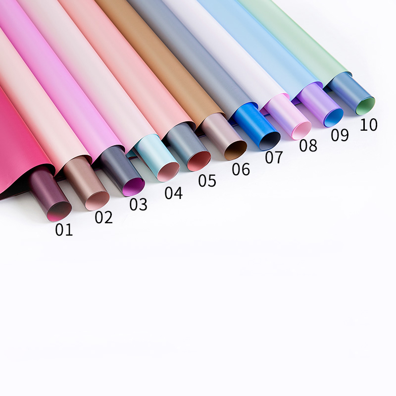 MYHC-32 Bacca duplex postesque Color IMPERVIUS Flower Wrapping Paper