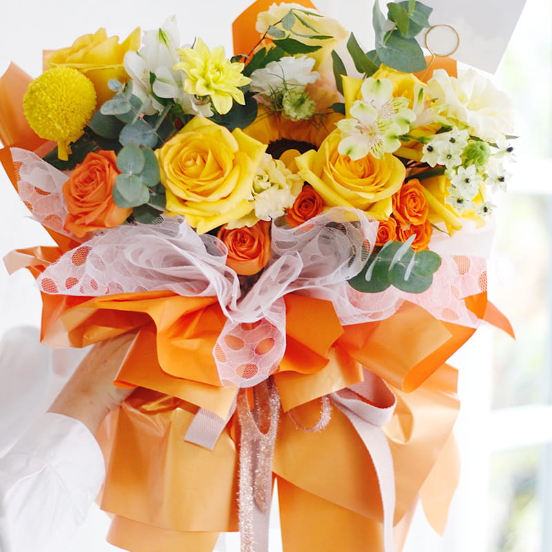 MYHC-36 Fantasy Aurum Solid Color Flores BOPP Wrapping Paper