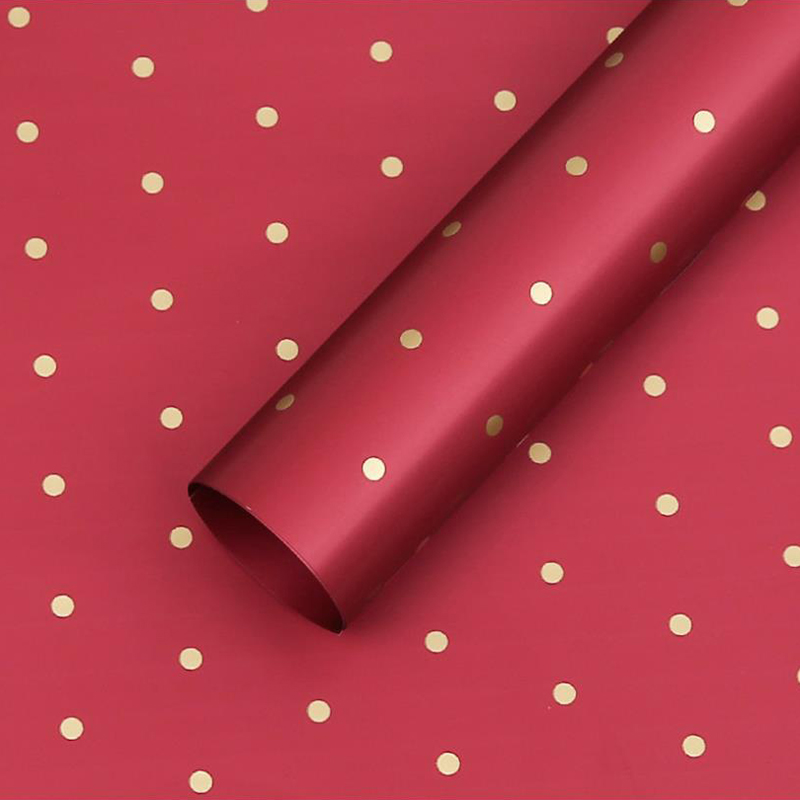 MYHC-37 Monochrome Dot Cotton Flower Wrapping Paper