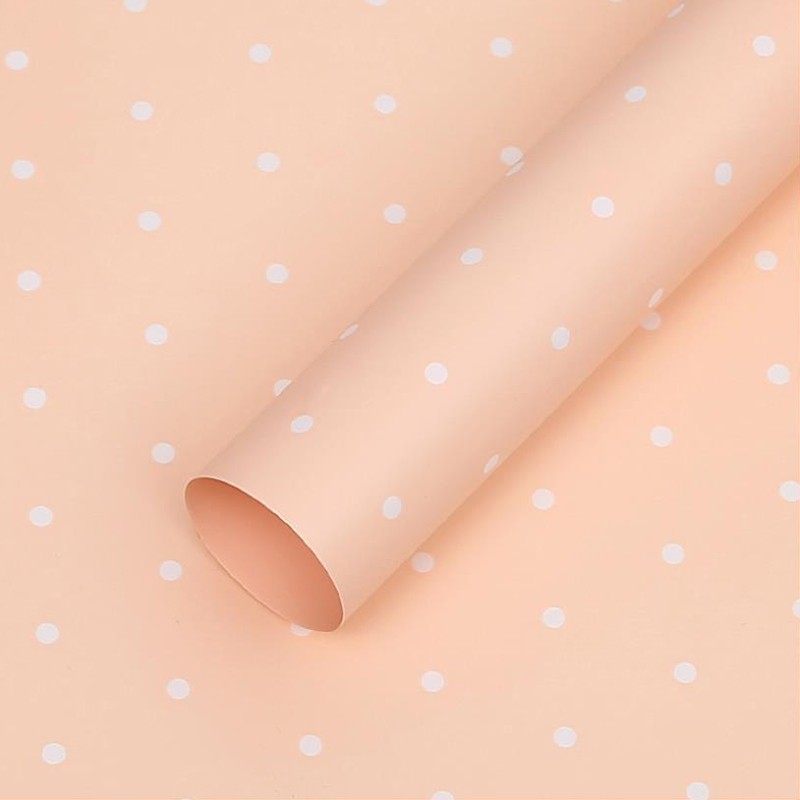 MYHC-37 Monochrome Dot Cotton Flower Wrapping Paper