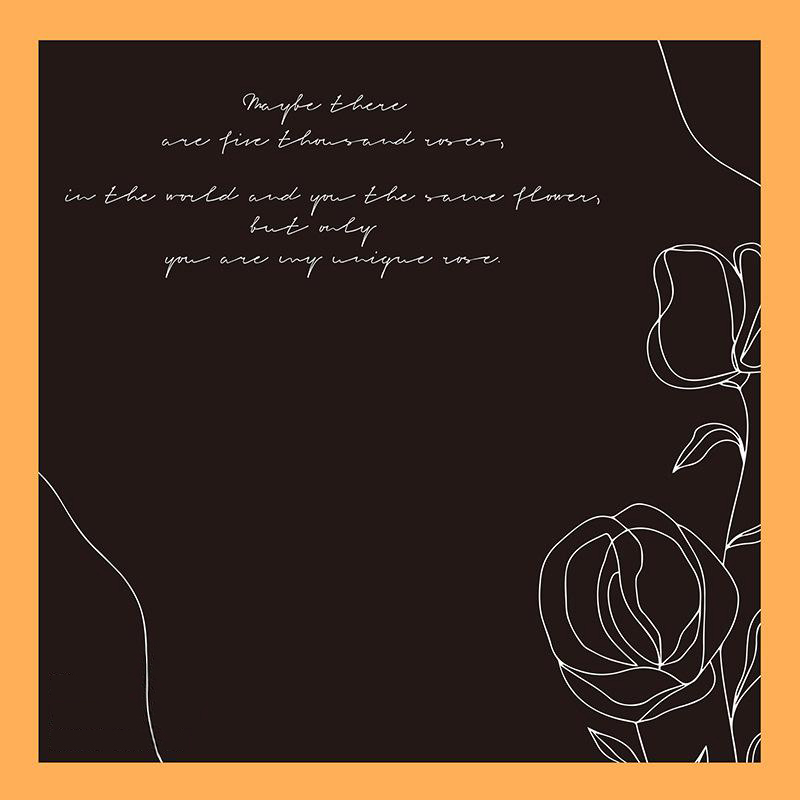 MYHC-42 Simple Style Contra Border Cotton Flower Wrapping Paper