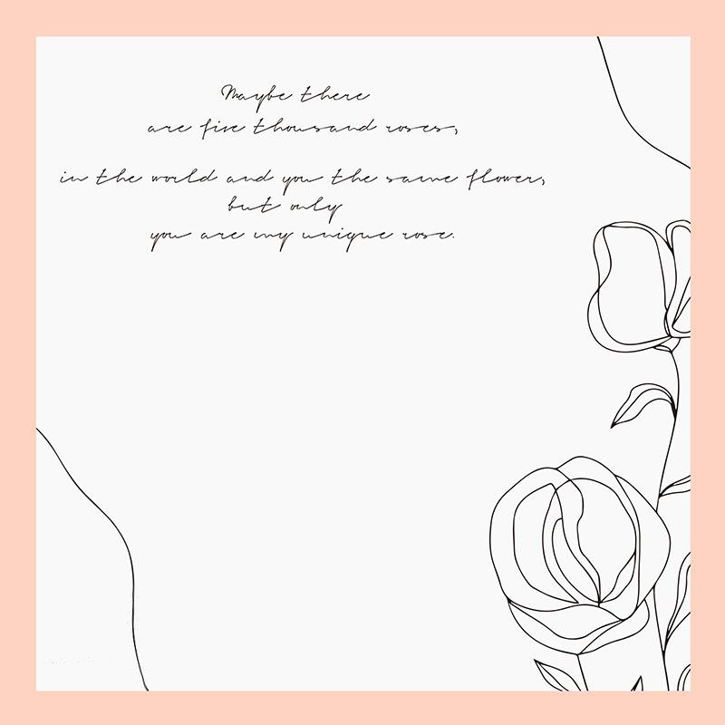 MYHC-42 Simple Style Contra Border Cotton Flower Wrapping Paper