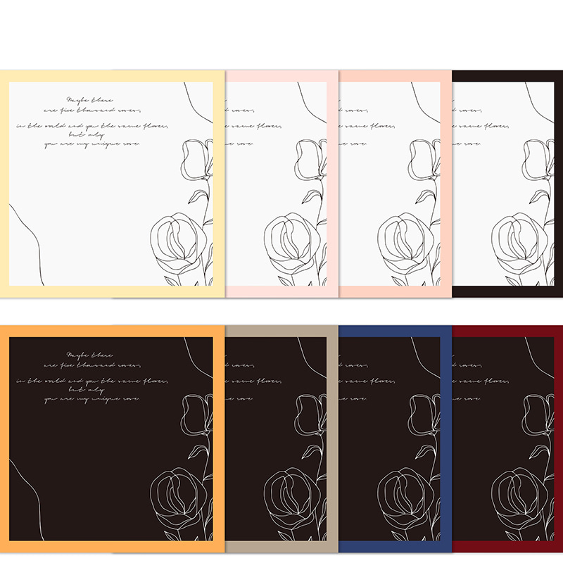 MYHC-42 Simple Style Contra Border Cotton Flower Wrapping Paper