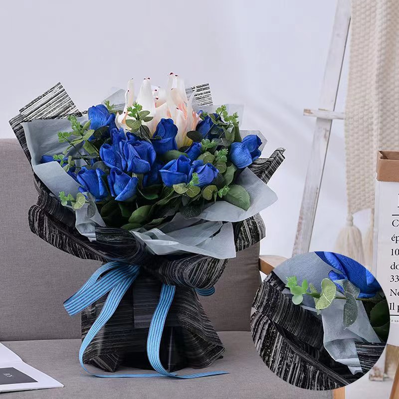 MYHC-51 Silius Italicus translucens Matte Flower Wrapping Paper