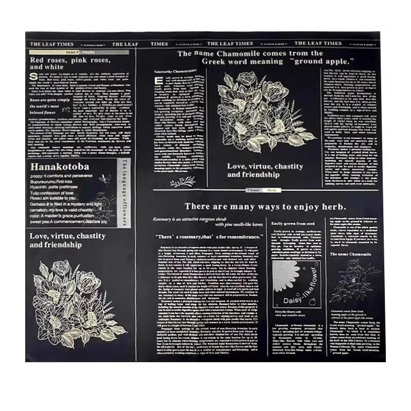 MYHC-52 Herba Aurea Lux Matt Film 57×57cm (±2cm) Plastic Flos Packaging Film
