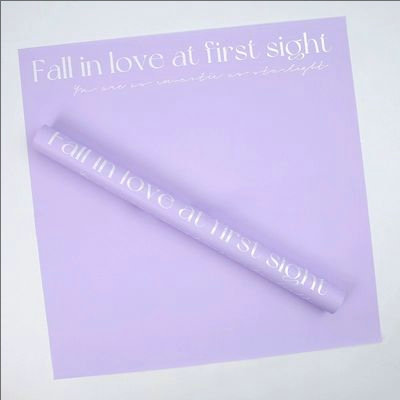MYHC-LIII unus postesque amor In primum conspectum English Decoration Plastic Flos Wrapping Paper