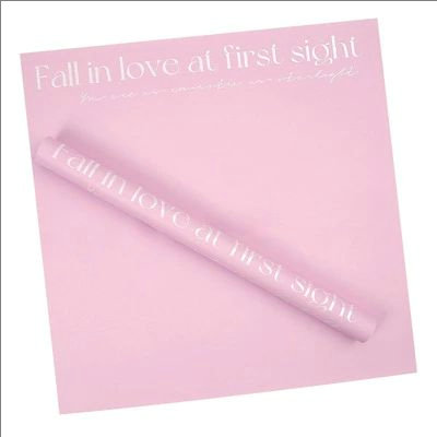 MYHC-LIII unus postesque amor In primum conspectum English Decoration Plastic Flos Wrapping Paper