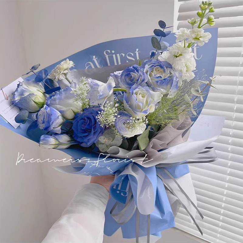 MYHC-LIII unus postesque amor In primum conspectum English Decoration Plastic Flos Wrapping Paper