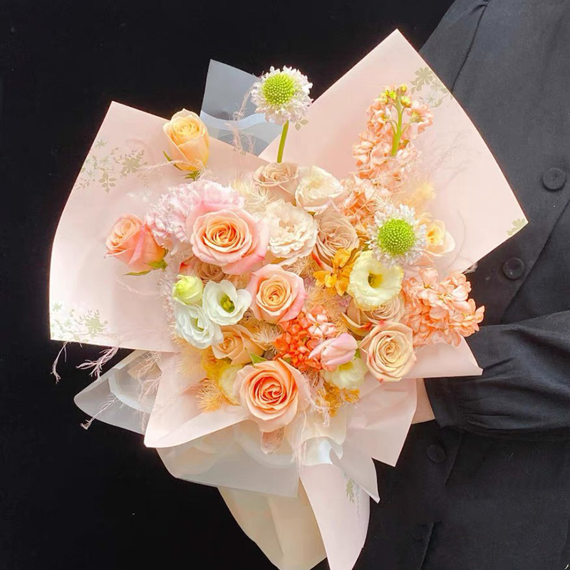 MYHC-55 Simple Lux-Colored Matte Flower Packaging