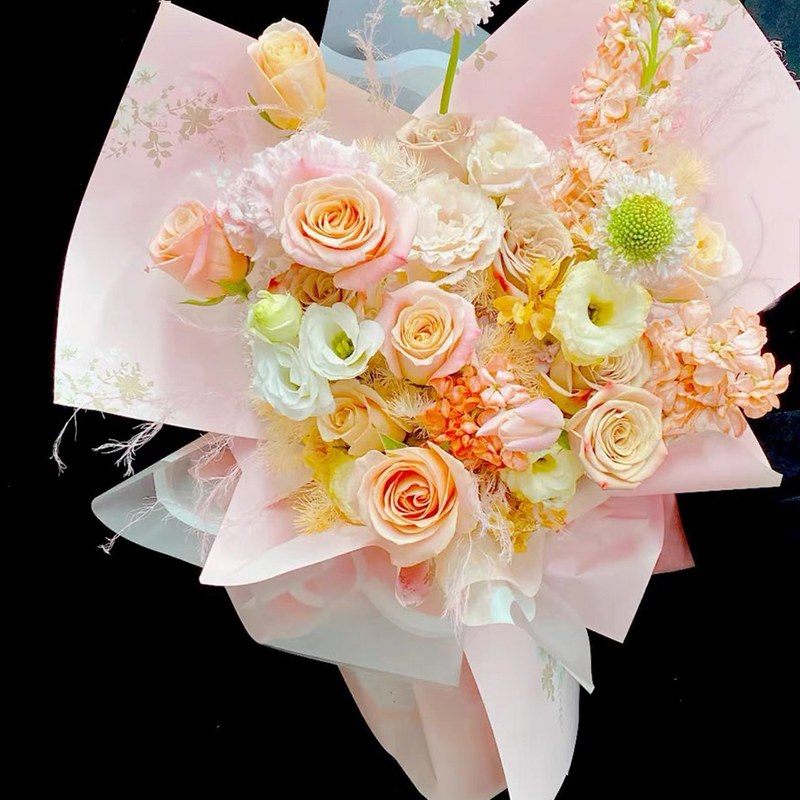 MYHC-55 Simple Lux-Colored Matte Flower Packaging