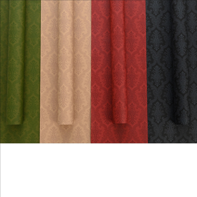 MYHC-56 Relevamen Print Monochrome Cotton Flos Wrapping Paper